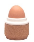 Alma Gemea pearl wit eierdopjes, met eco kurk, set van 4 stuks - Afbeelding 2