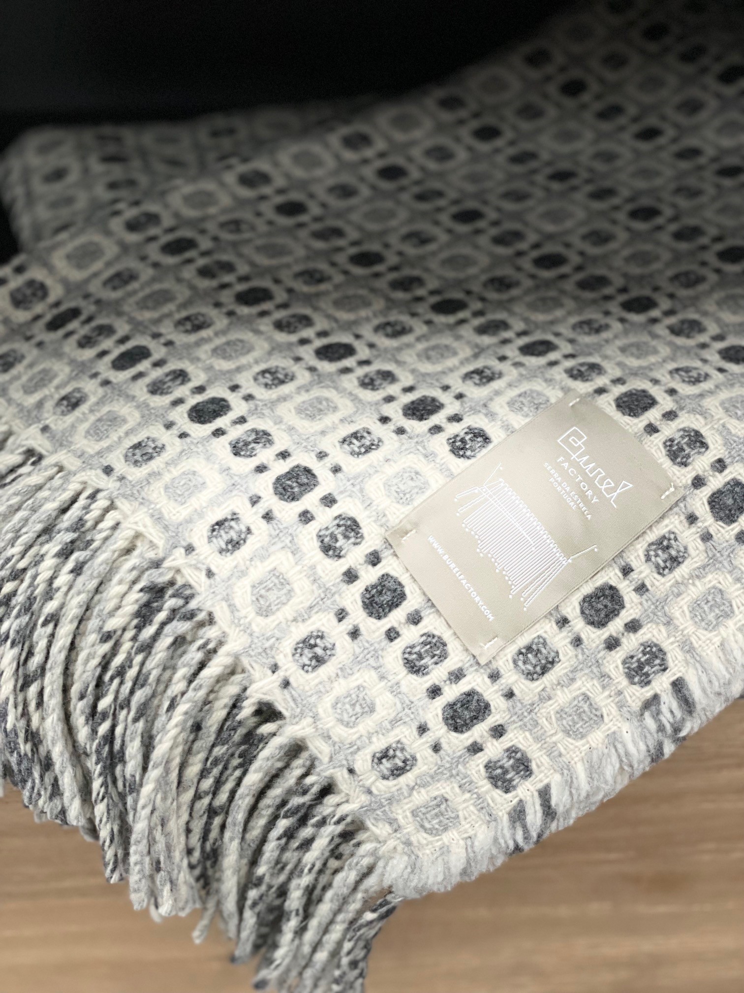 Plaid Vintage 12/5 wit, grijs, donkergrijs - Afbeelding 4