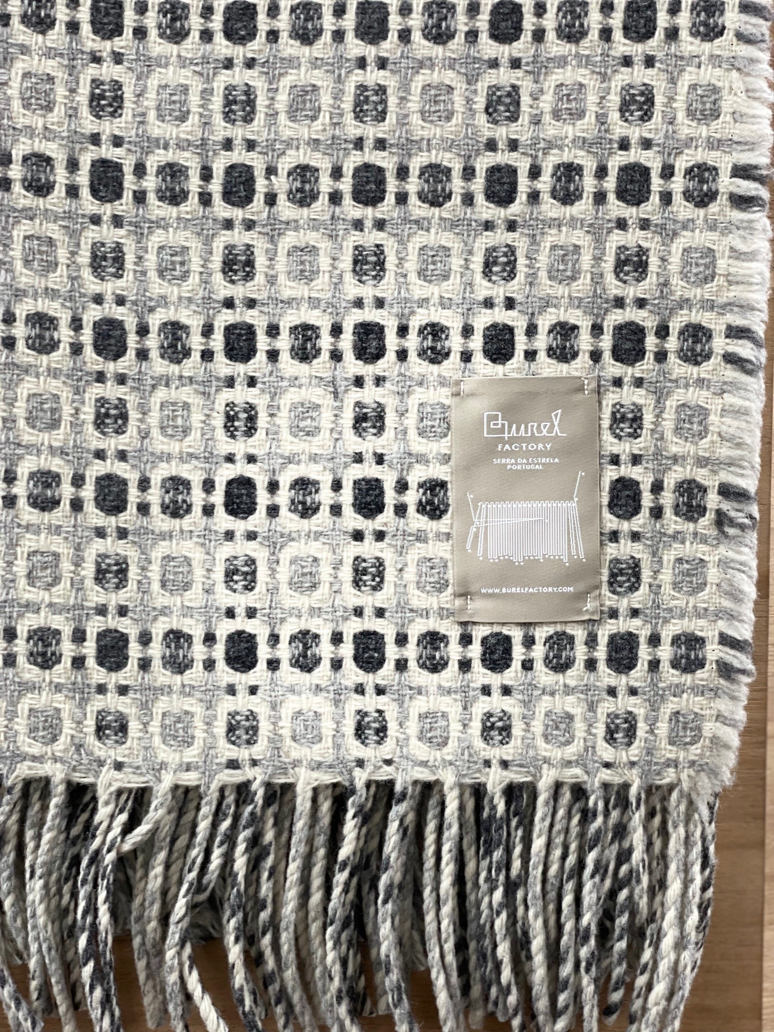 Plaid Vintage 12/5 wit, grijs, donkergrijs