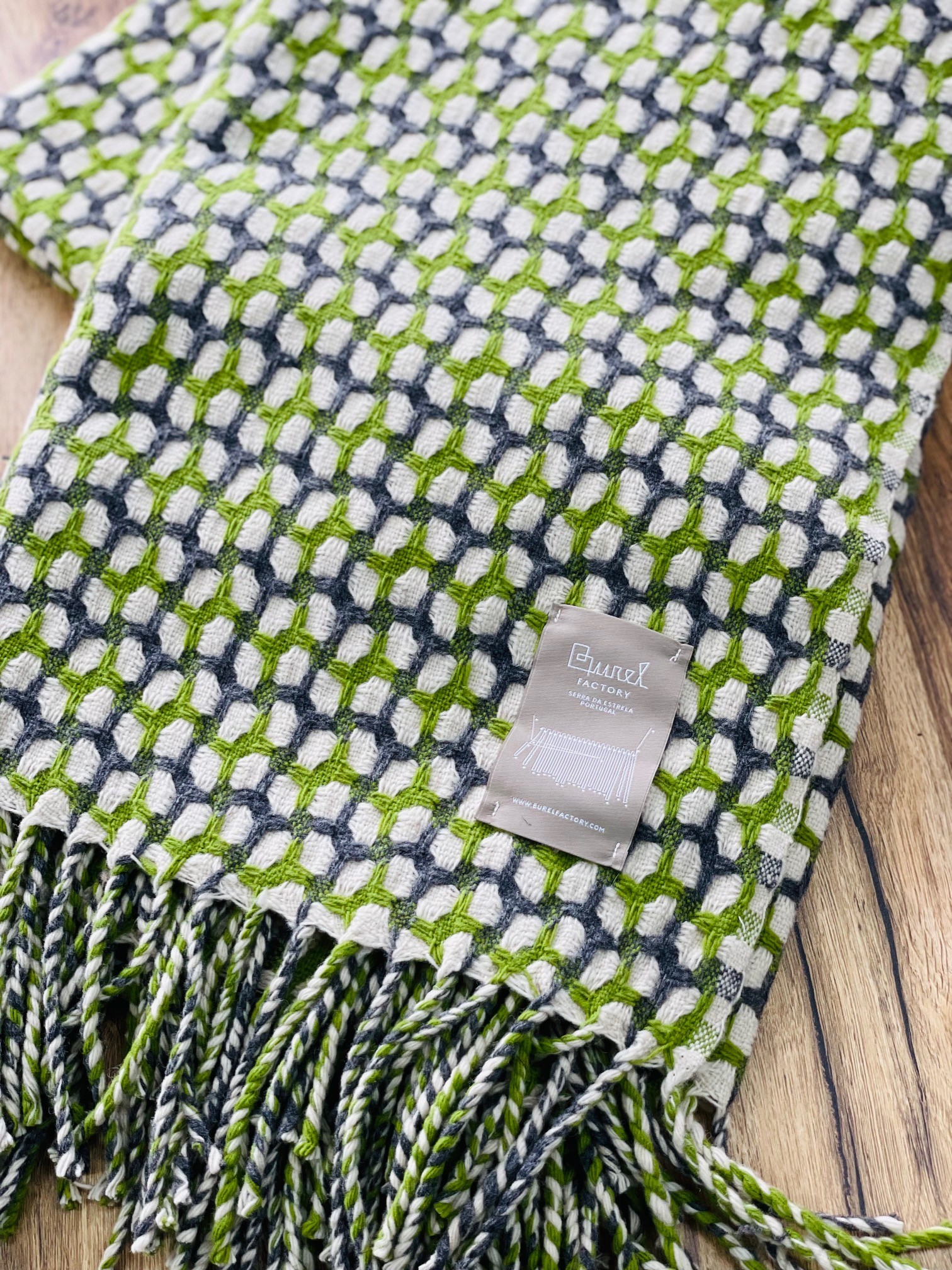 Plaid - Gathering 87/12 - Pearl - grijs - groen - Afbeelding 2