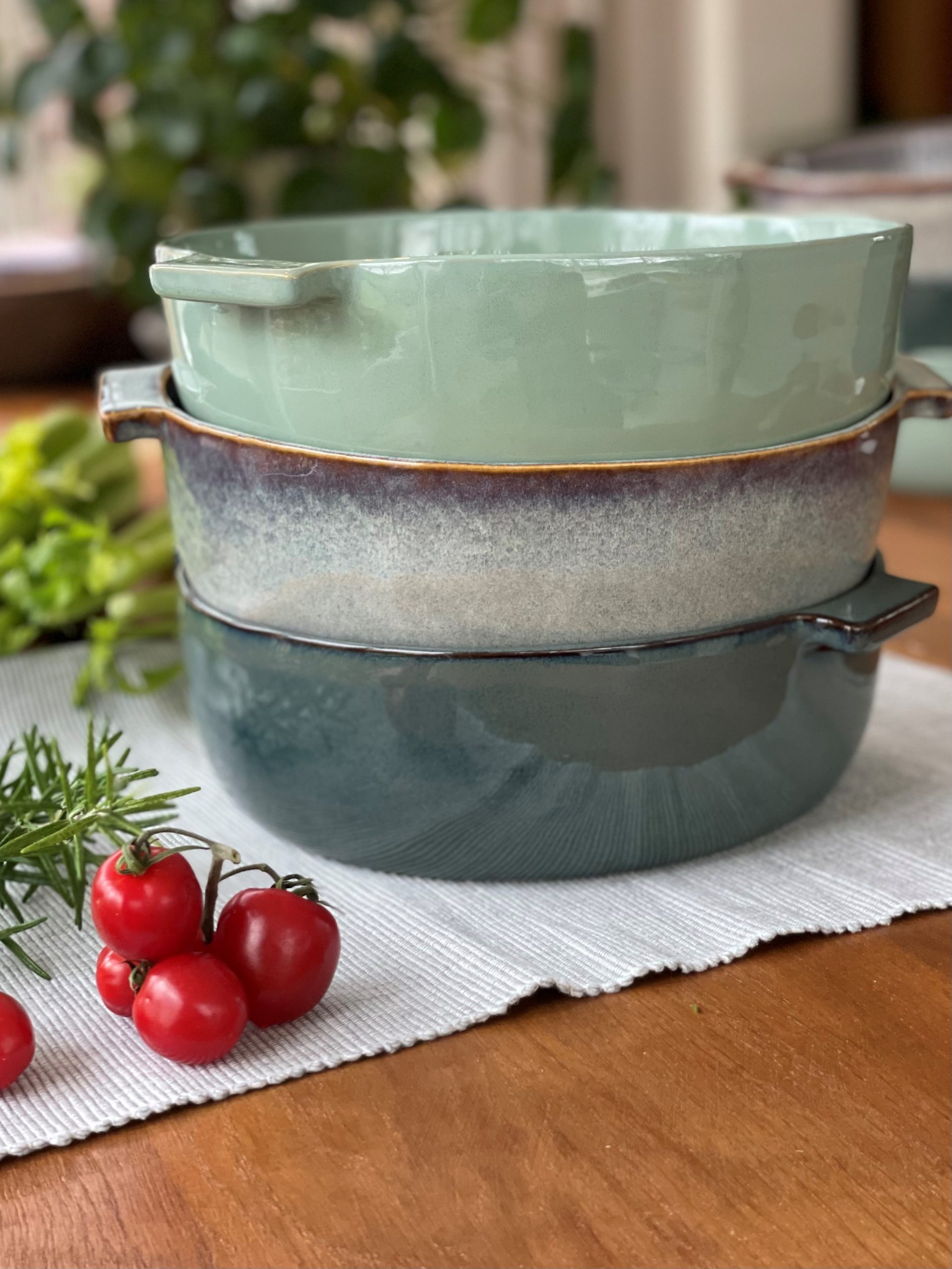Actual Ovenschaal - rond - 24cm - Olijfgroen - Afbeelding 4