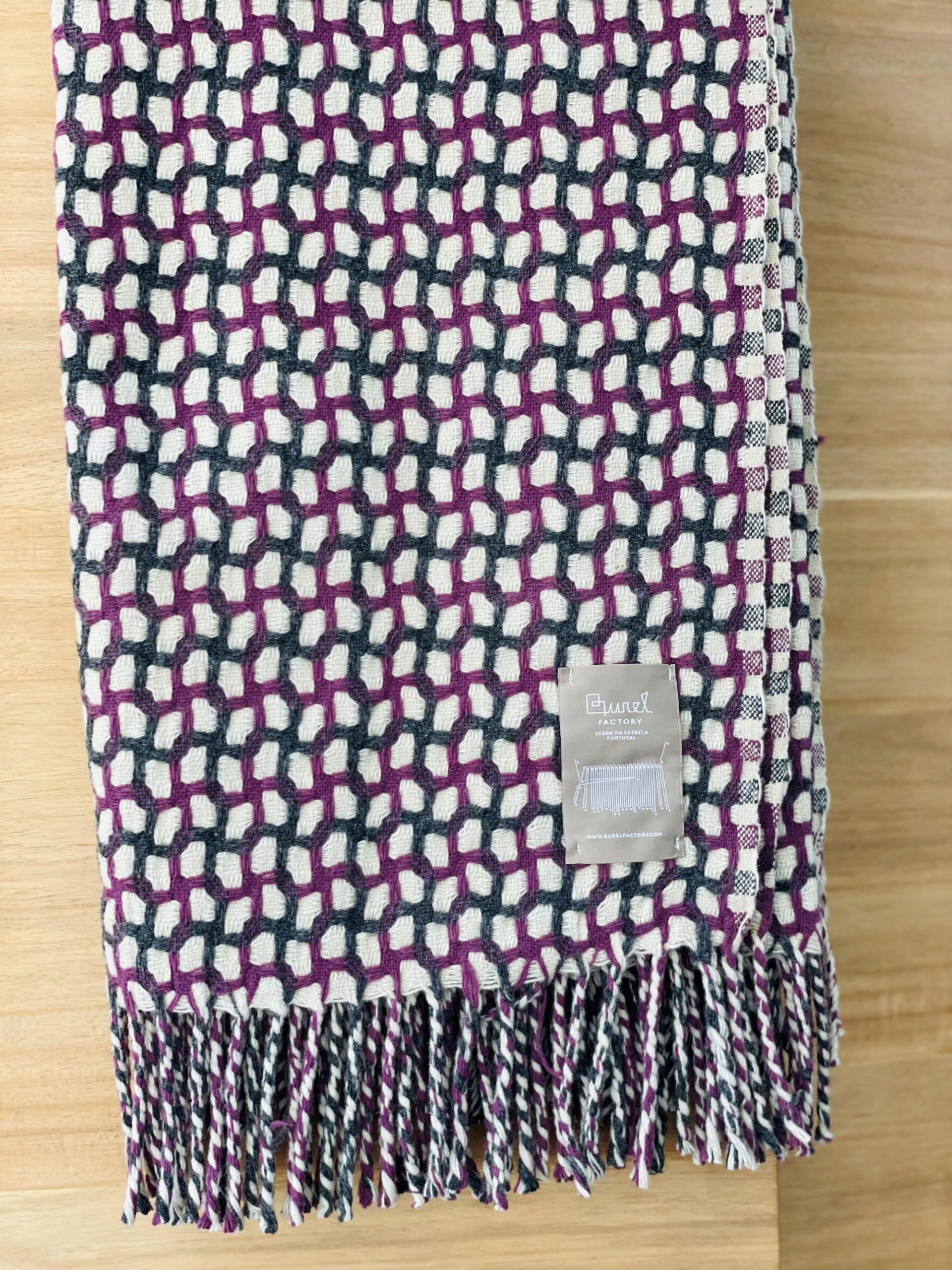 Plaid - Gathering 90/14 - Pearl - licht grijs - lilac